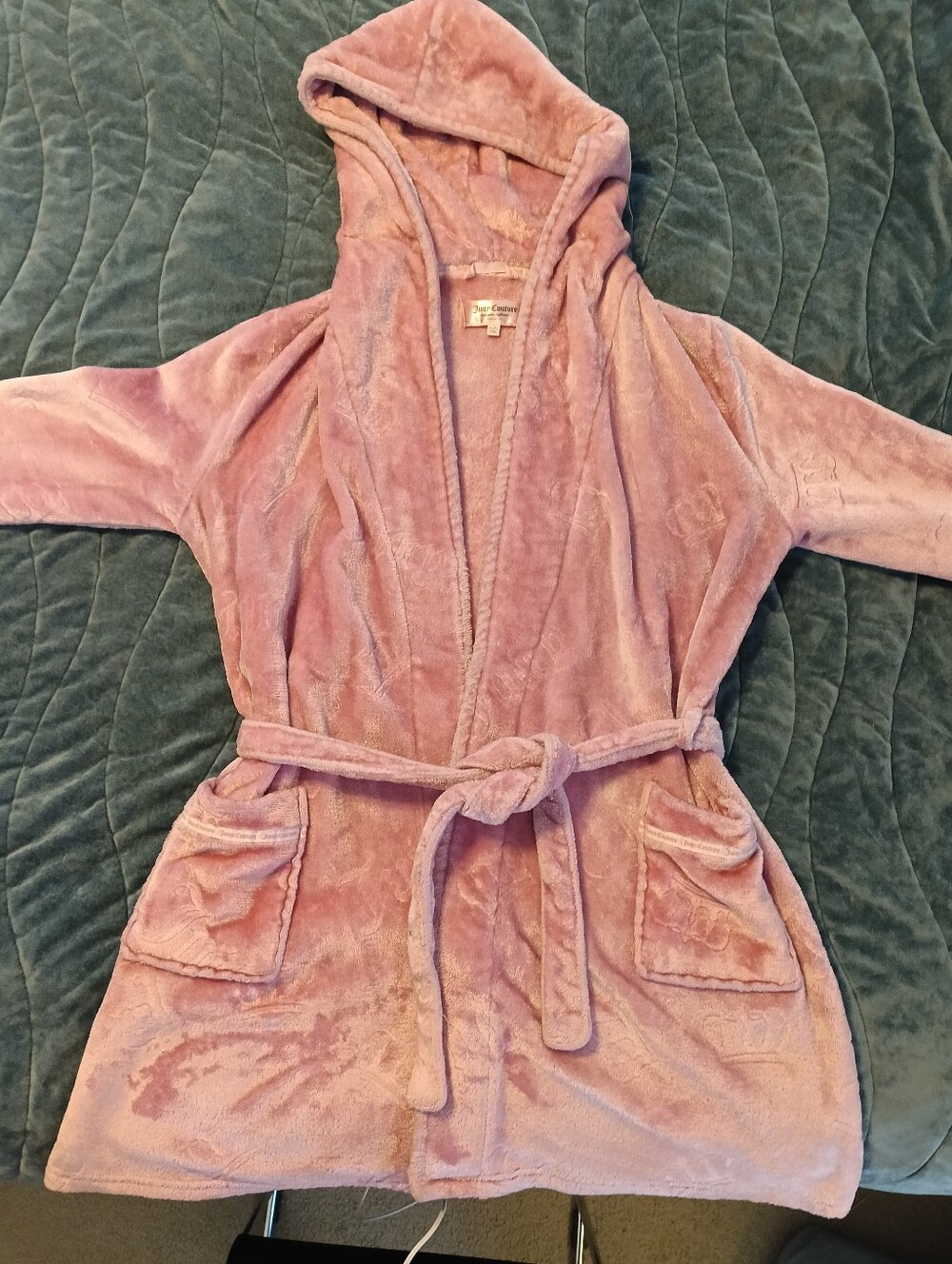 Juicy Couture Plush Pink Robe Size L/XL